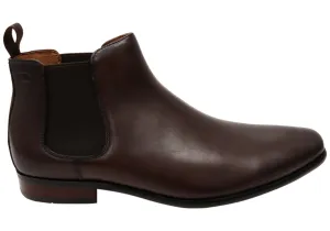 Seamless Comfort Work Commute Florsheim Mens EE Extra Wide Leather Barret Plain Toe Chelsea Boots