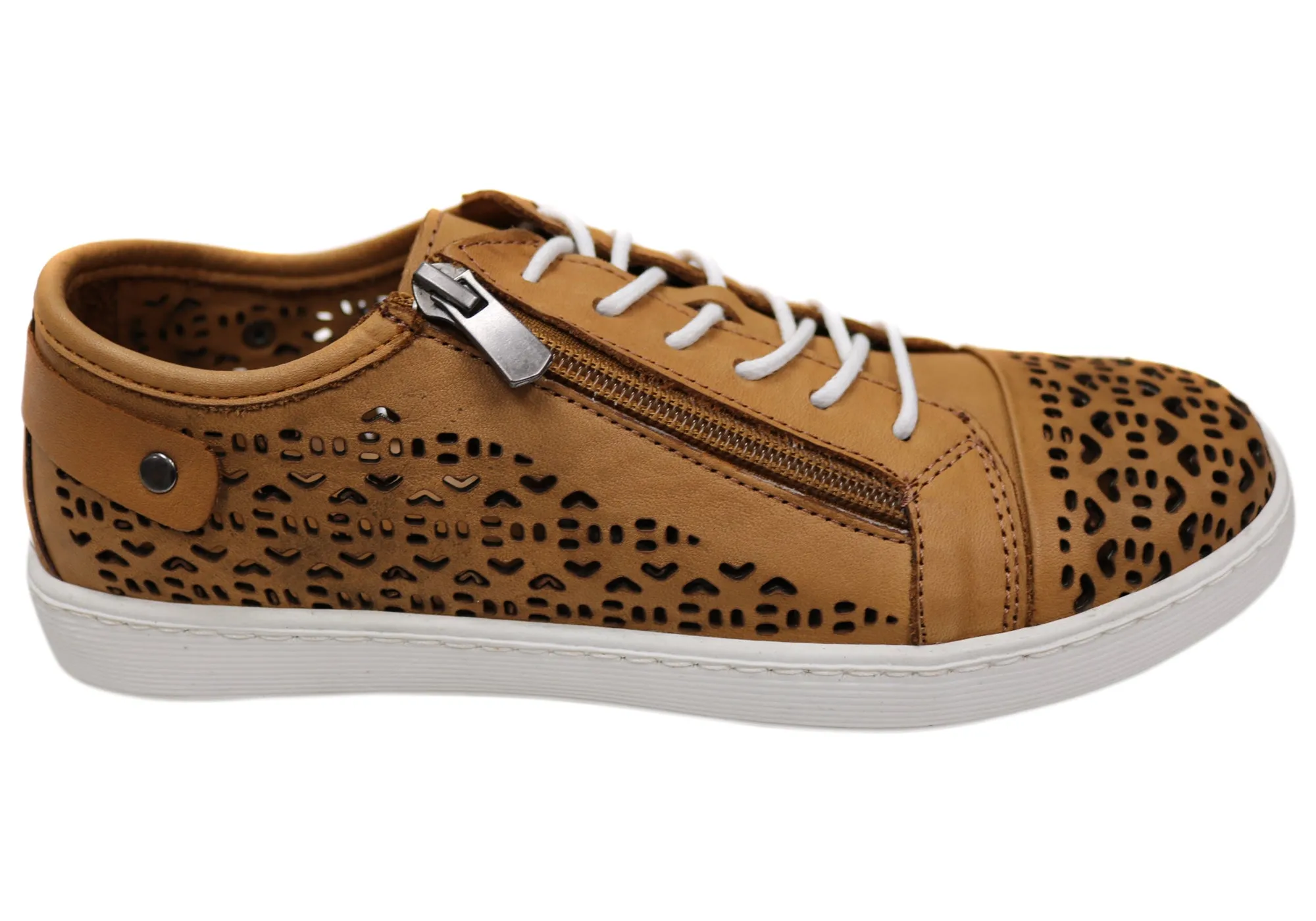 Sole Grip Steady Steps Orizonte Prelude Womens Leather European Comfortable Casual Shoes