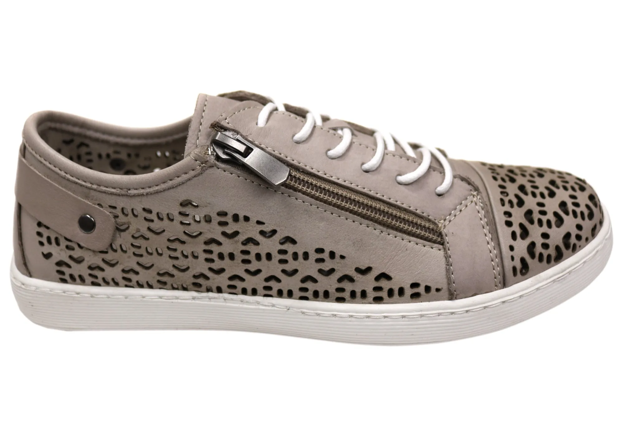 Orizonte Prelude Womens Leather European Comfortable Casual Shoes Prairie Hike Cool Days