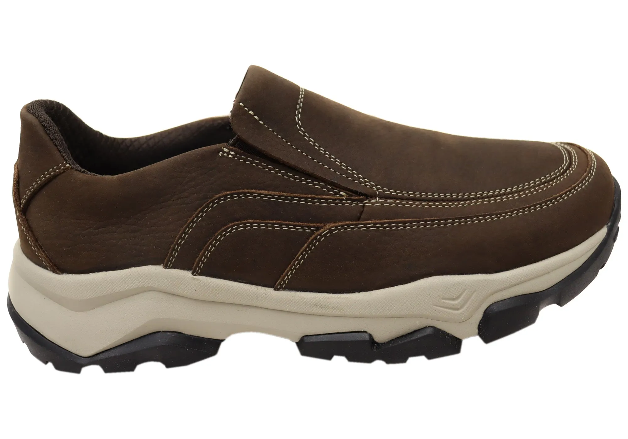 Rockport Ease RO Mens Leather Comfortable Slip On Shoes Sweat Resistant Lining
