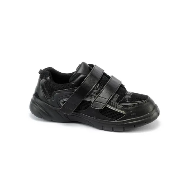 Quick Action Mt. Emey 9701-1V Black - Men's Extra-depth Athletic/Walking Shoes with Straps