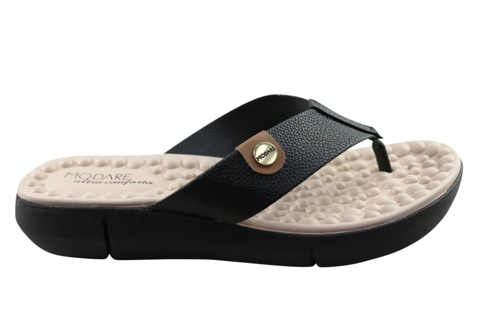 Easy-to-Wear Shoes No Stress Modare Ultraconforto Verity Womens Thongs With Massage Balls