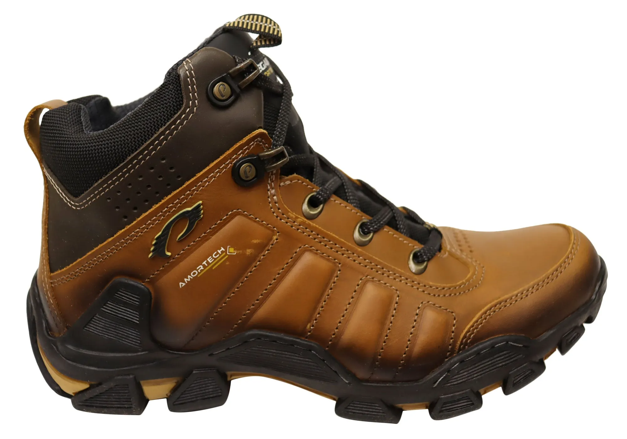Durable Fit Pegada Territory Mens Comfortable Leather Boots Made In Brazil