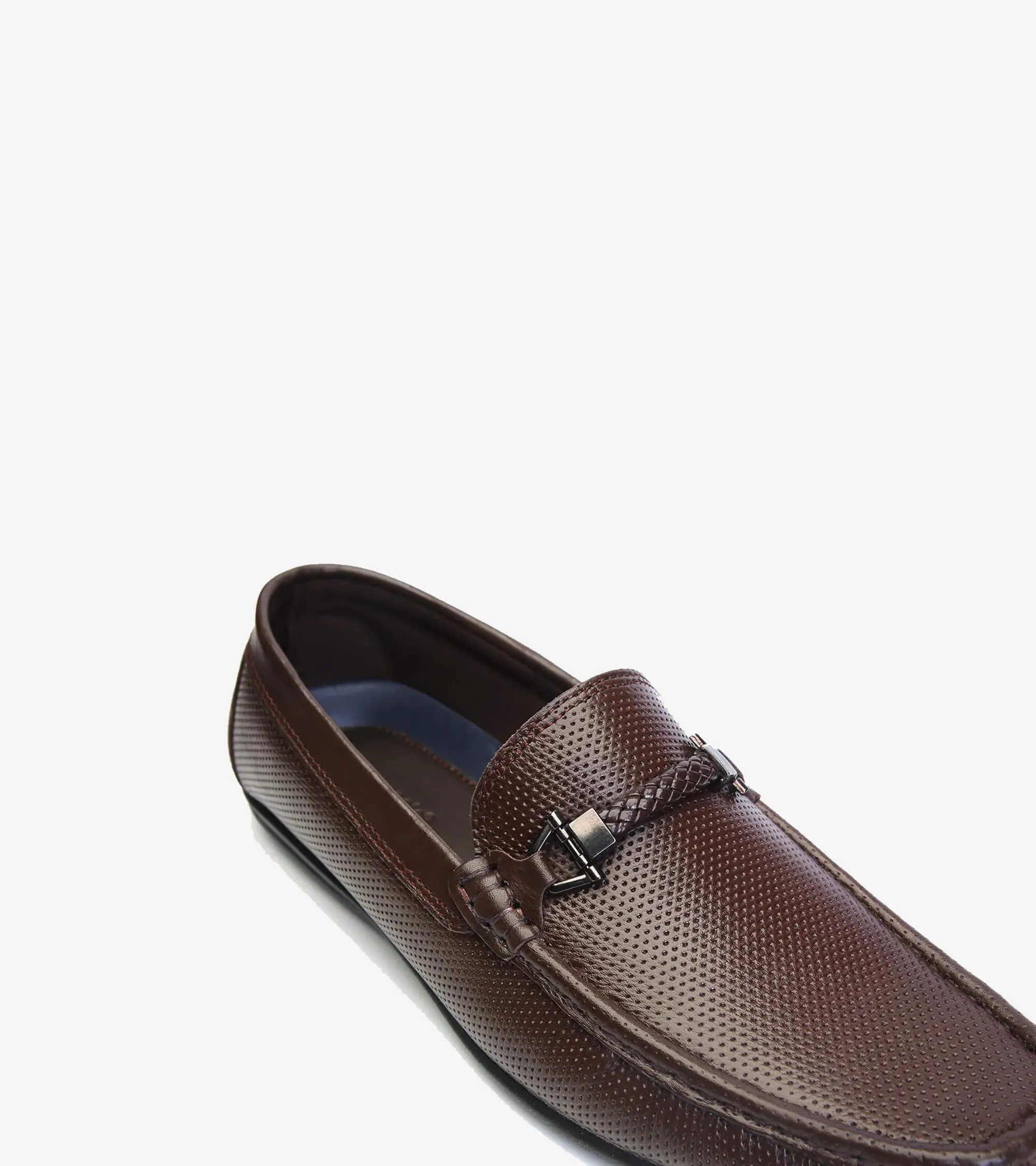 Men's Moccasins US-UM-2351 Studded Trim Trendy Style