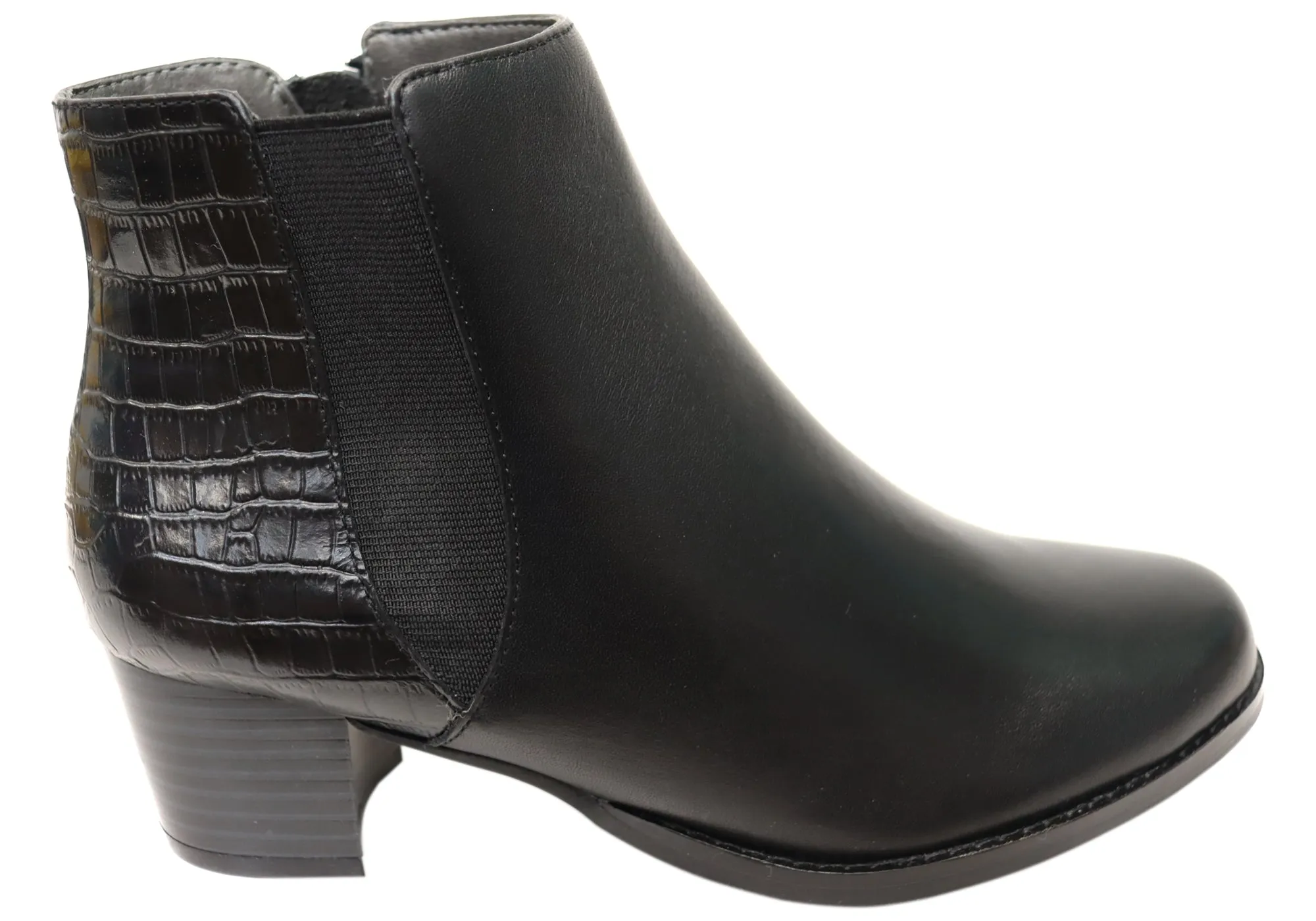 Energy return Cold Trek Scholl Orthaheel Heaven Womens Comfortable Leather Ankle Boots