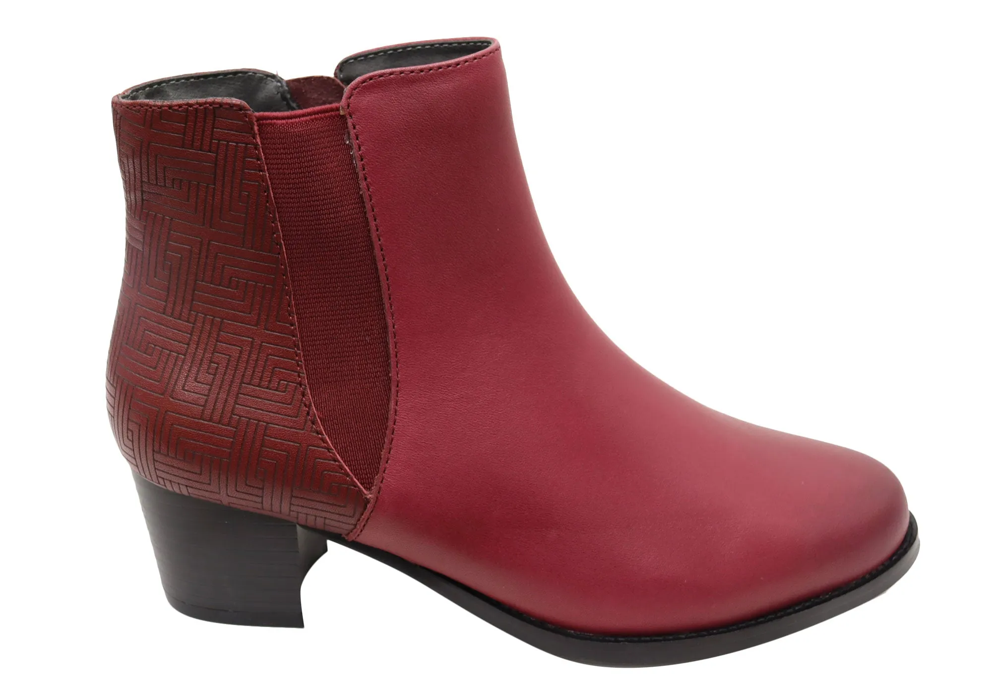 Rainy Day Scholl Orthaheel Heaven Womens Comfortable Leather Ankle Boots