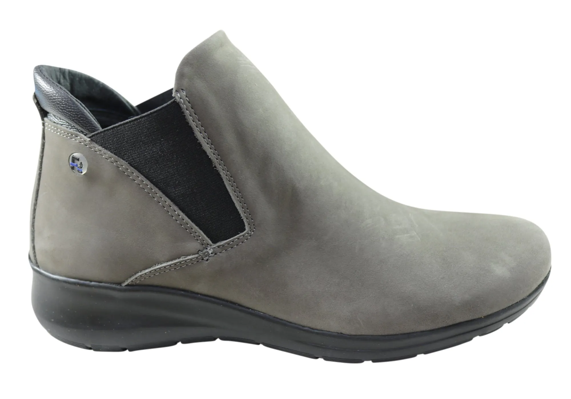 Stable Support Urban Commute Flex & Go Yorka Womens Comfort Leather Ankle Boots Made In Portugal