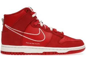 Nike Dunk High First Use Red Ergonomic Wellness Seekers