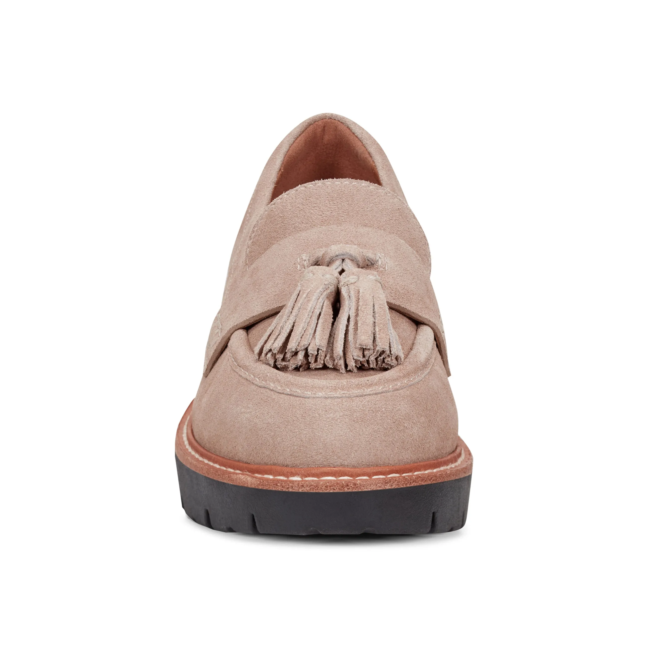 Zimm Round Toe Lug Sole Casual Slip-on Loafers Dark Edge Comfort Platform