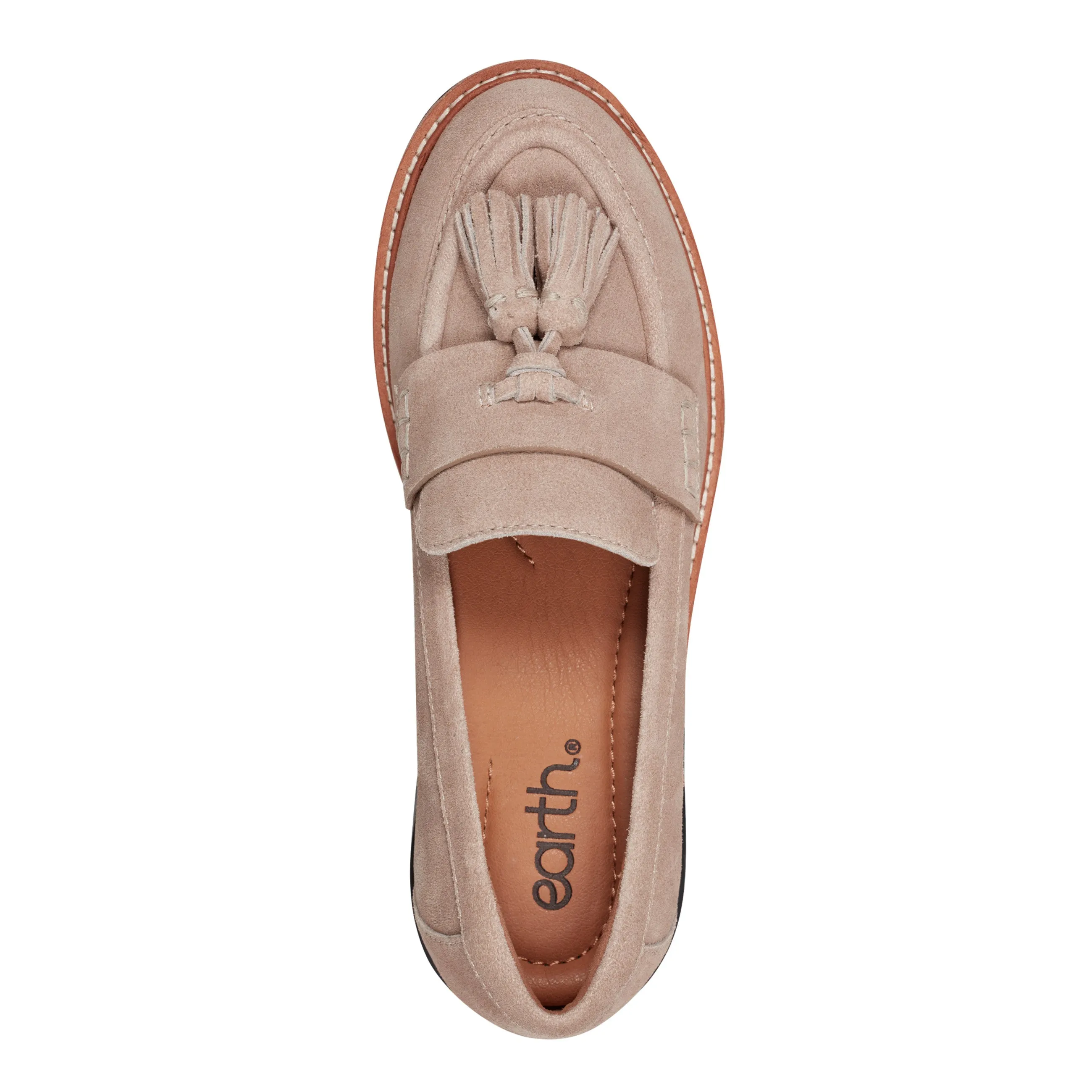 City Pace Foot Support Zimm Round Toe Lug Sole Casual Slip-on Loafers