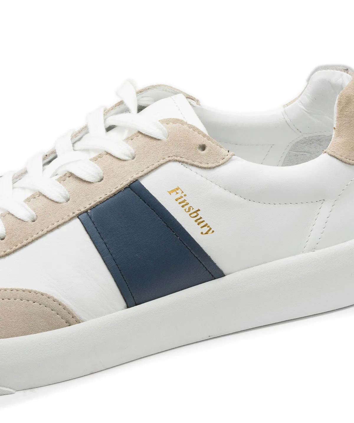 ground grip Sneakers LEO Blanc et Bleu