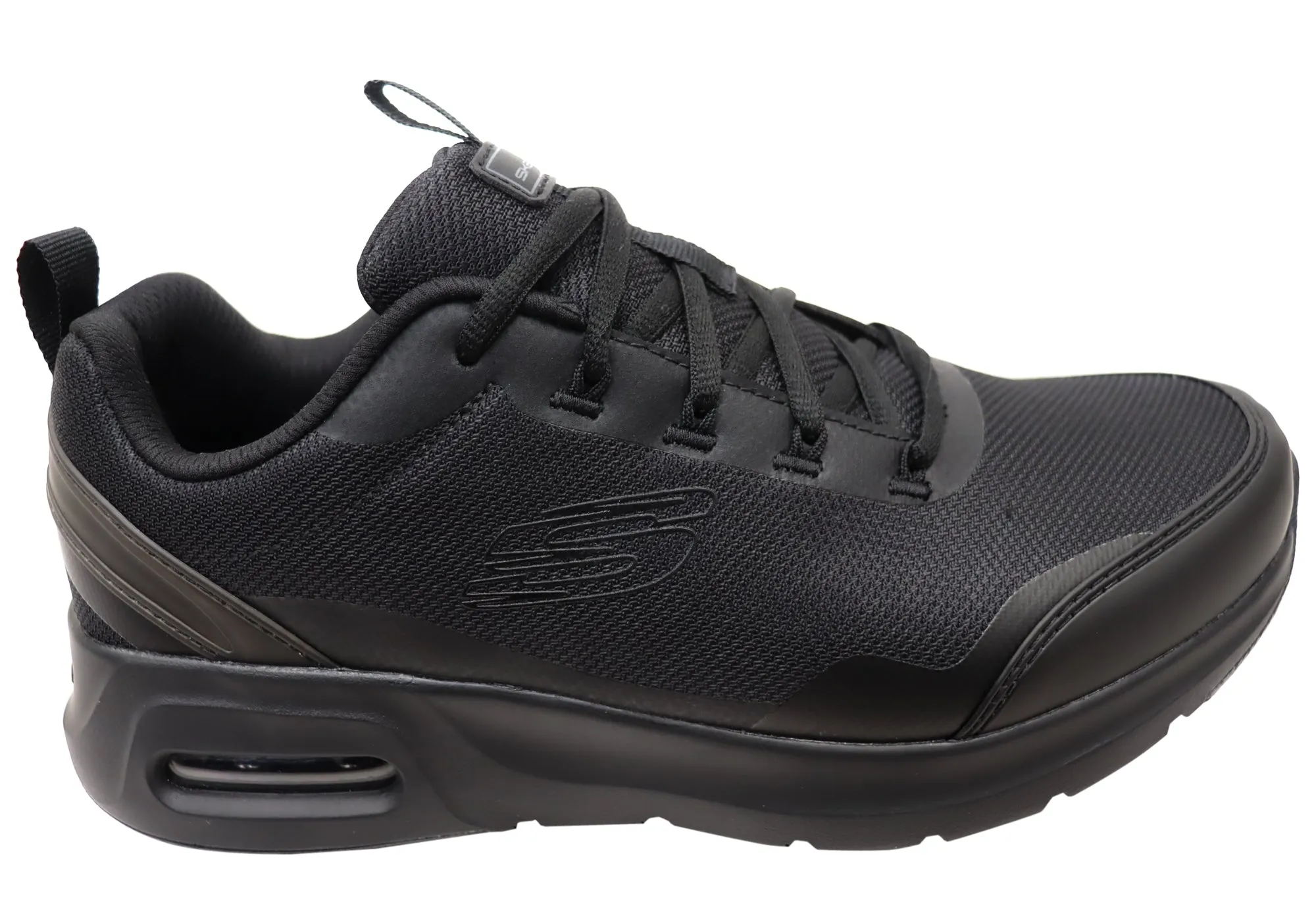 Skechers Mens Skech Air Court Province Comfortable Lace Up Shoes Neutral Base Tight Fit