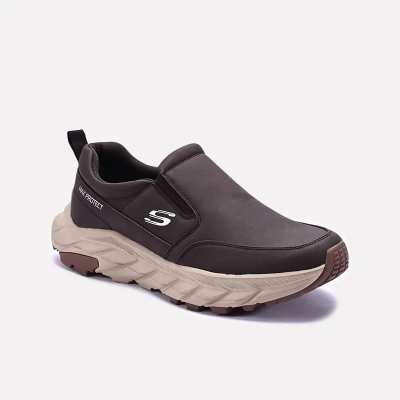 OrthopedicDesign Brown Slip On Casual Sneakers 0120565