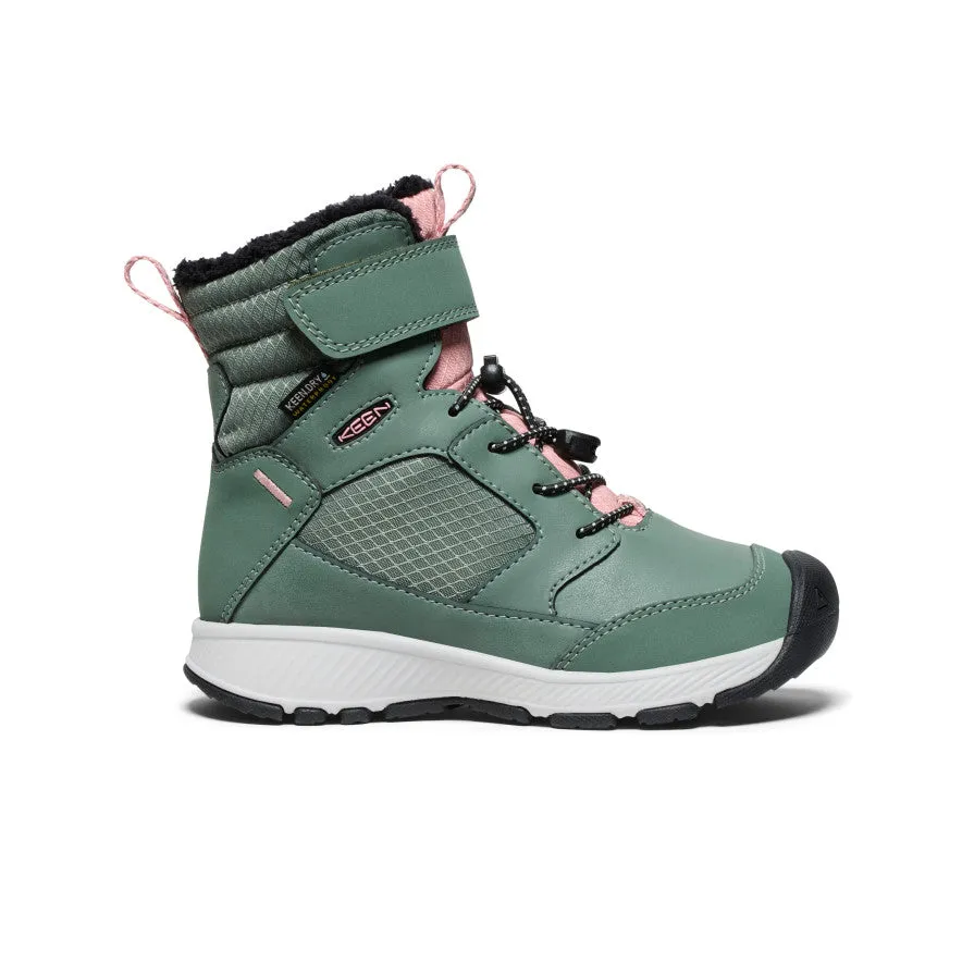 Every Condition Little Kids' Skua Waterproof Winter Boot  |  Dark Forest/Rose Elegance