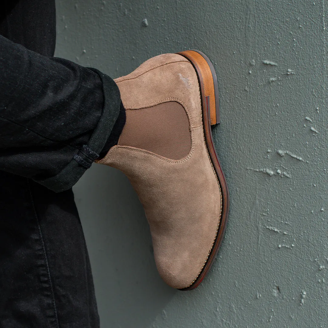 Quick Drying Remote Hiking Winner Chelsea Boots Taupe Suede