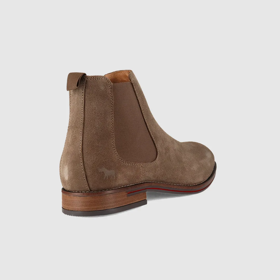 Winner Chelsea Boots Taupe Suede Cozy Interior