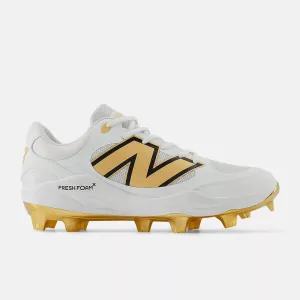 New Balance Men's Fresh Foam 3000 v7 Molded Baseball Cleats - White/Gold - PL3000L7 Craftsmanship Summer cool