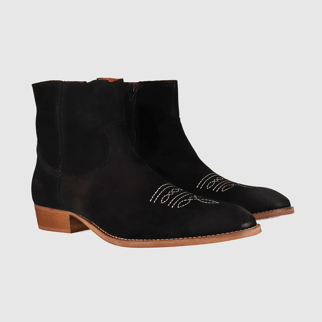 Ziggy Chelsea Boot Black Suede youth trend Anti-odor technology