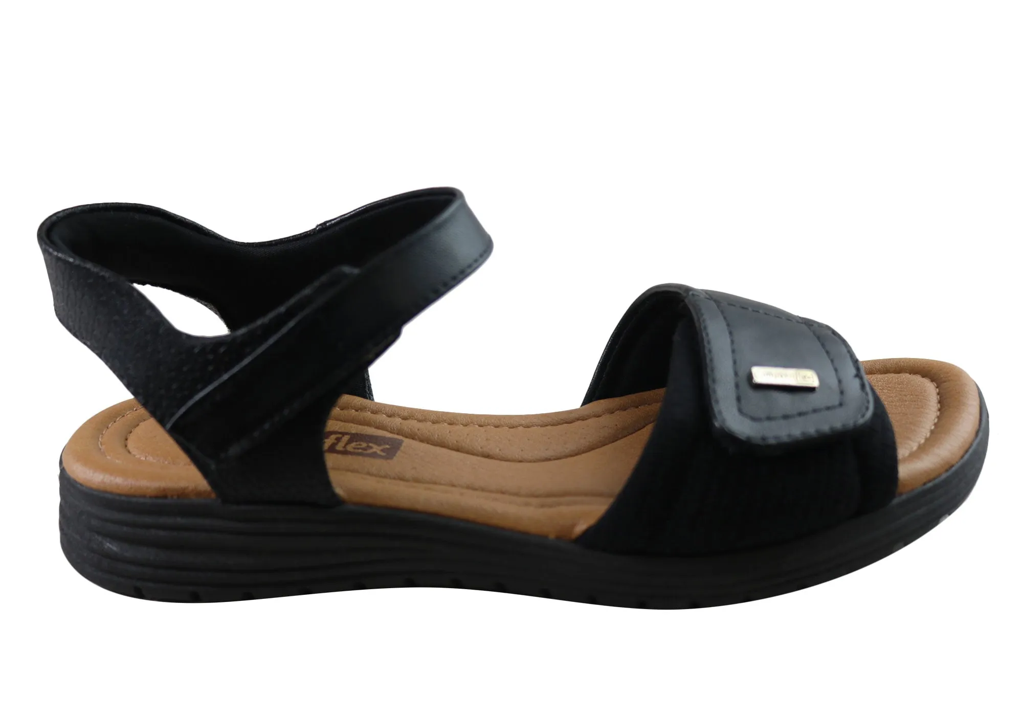Comfortflex Helen Womens Comfortable Sandals Made In Brazil Fringe Swing Gel Cushioning