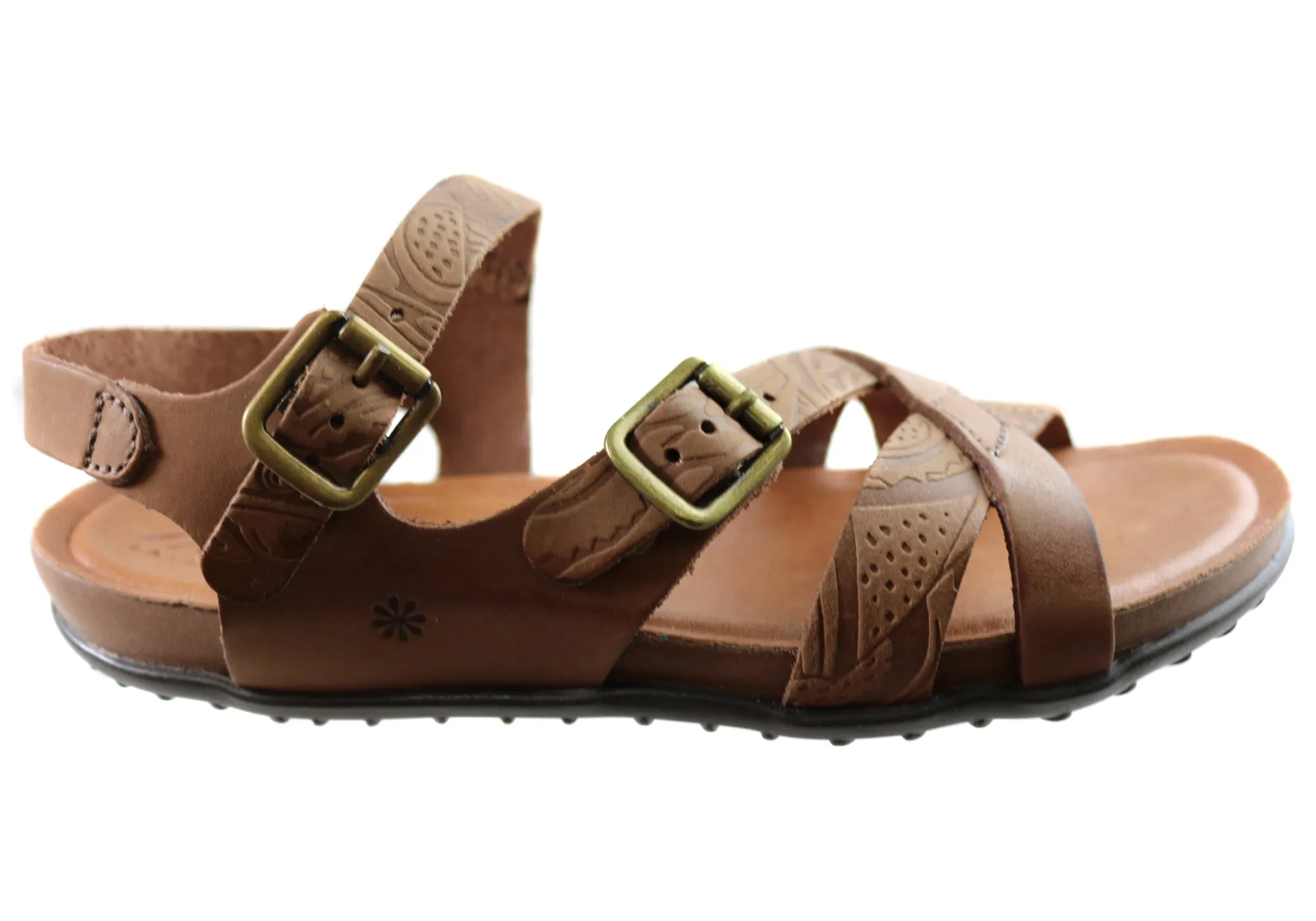 New Face Island Womens Comfortable Leather Sandals Made In Brazil Urban Stroll Easy Glam