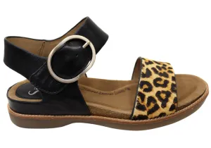 Sofft Bali Womens Leather Sandals With Cushioned Comfort Footbed Tropical Glow