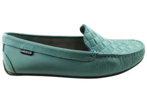 Weekend Vibes Andacco Sharon Womens Comfortable Flat Leather Loafers Shoes