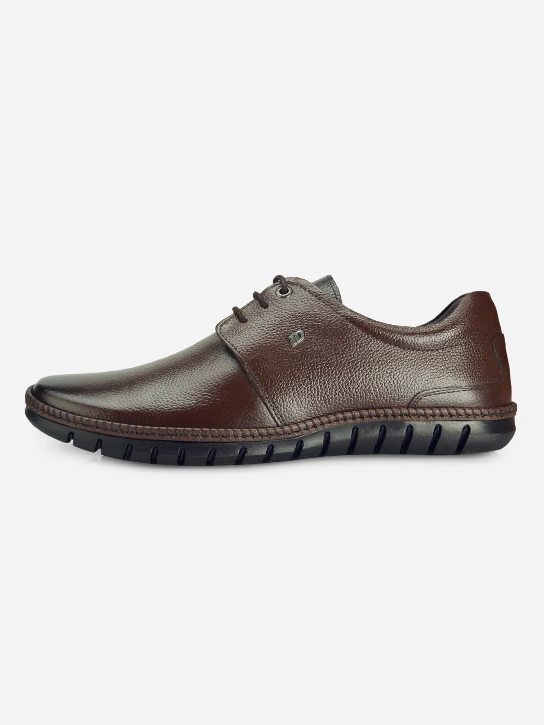 Men's Brown Comfort Fit Semi Formal Lace Up (ID2072) Pop Hue