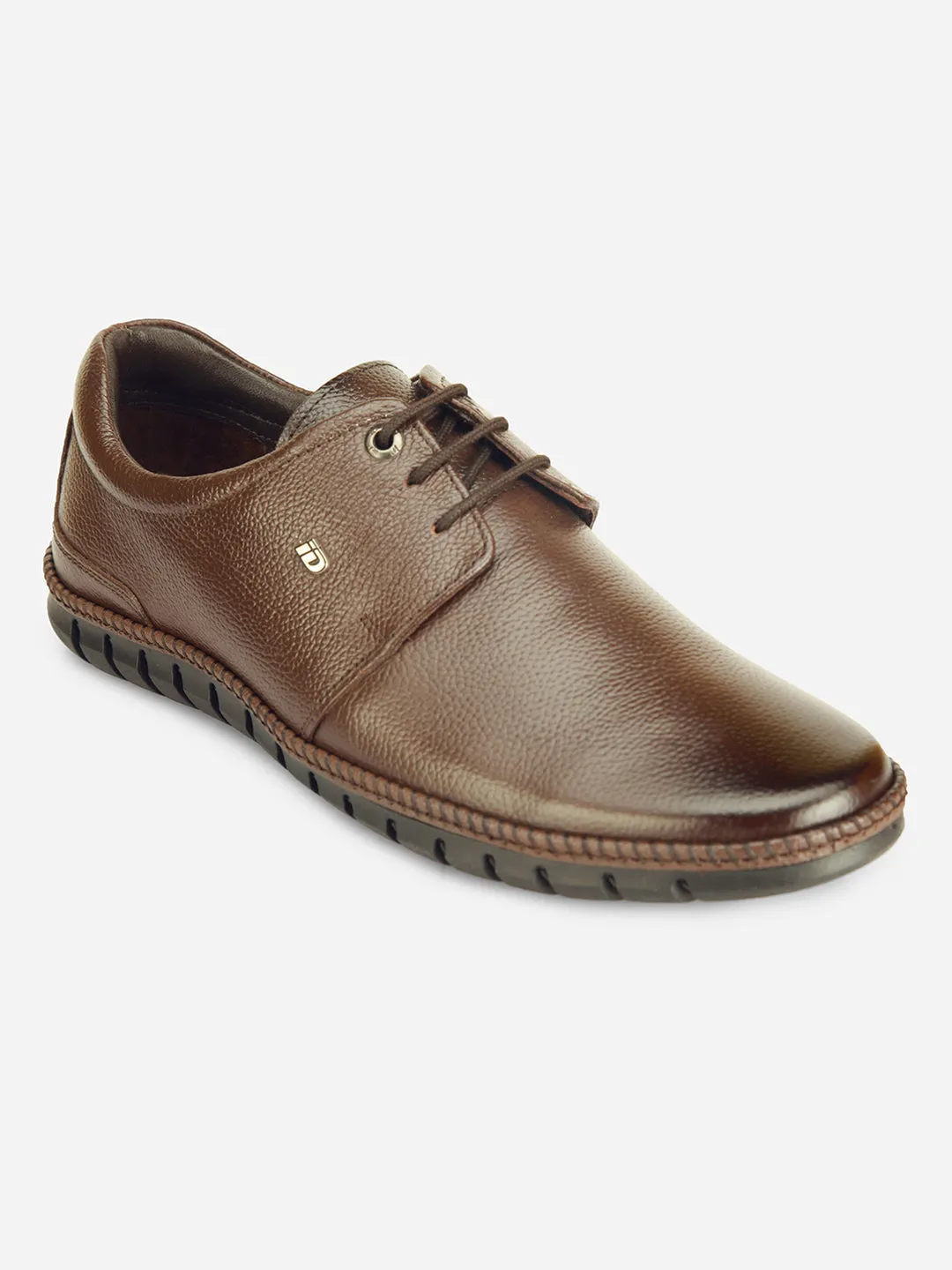 Men's Brown Comfort Fit Semi Formal Lace Up (ID2072) Boss Mode