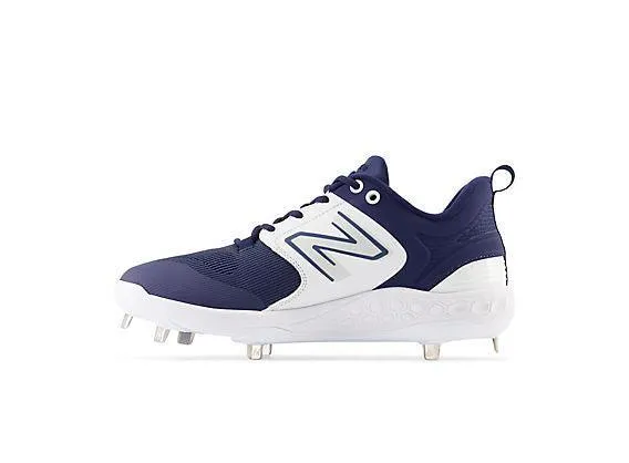 Feather Light Urban Stroll Energy Boost New Balance Men's Fresh Foam X 3000 V6 Metal Baseball Cleats - Navy with White - L3000TN6