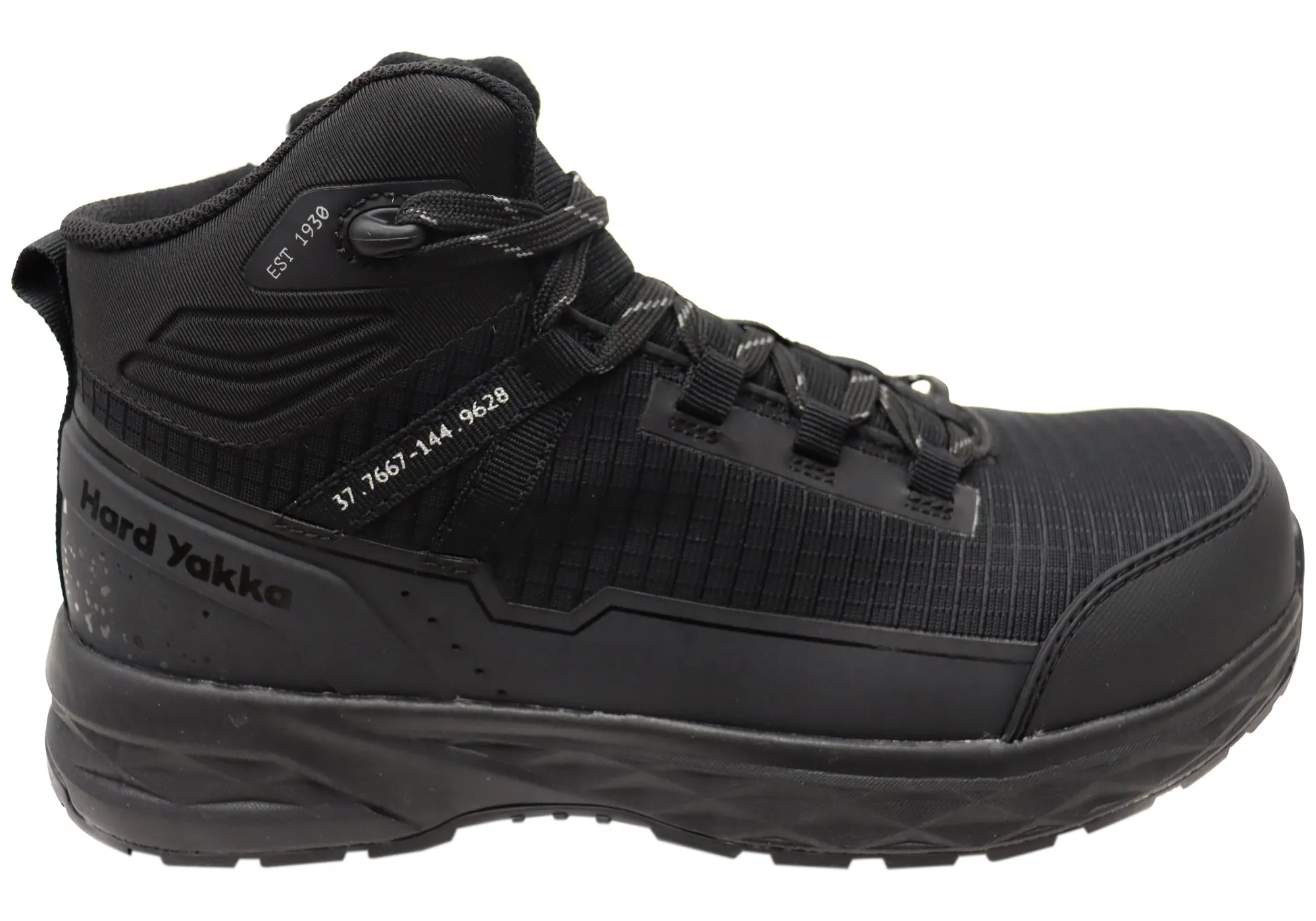 Hard Yakka Mens Comfortable X Range Mid Composite Toe Safety Boots Multi-Purpose