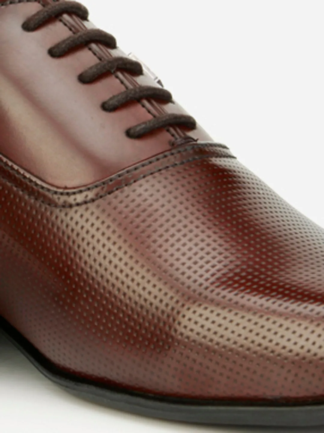 Men's Wine Texture Finish Lace Up Formal (IX2031) Stride Smooth Mid Cut