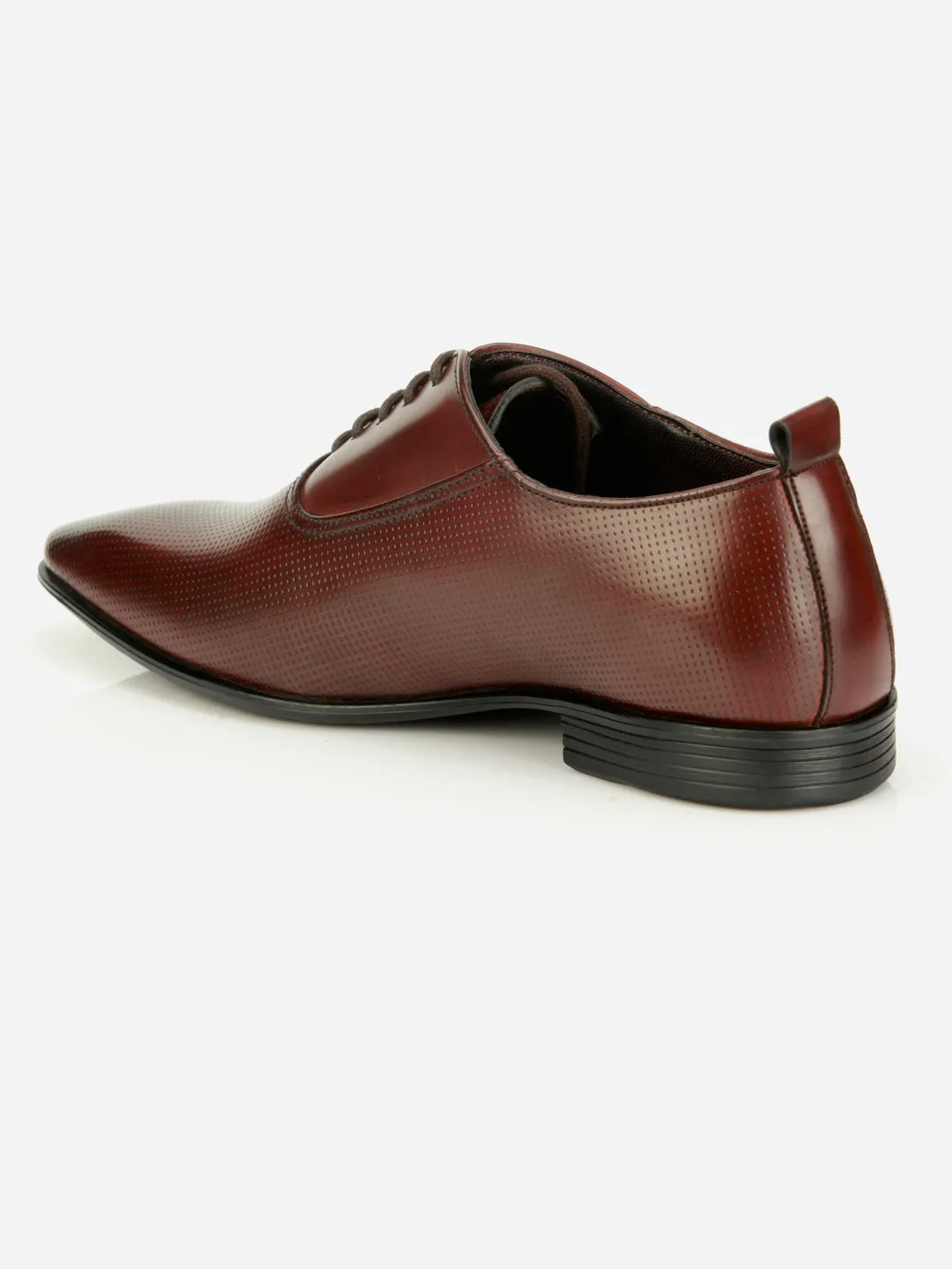 Men's Wine Texture Finish Lace Up Formal (IX2031) Anti Slip Sole