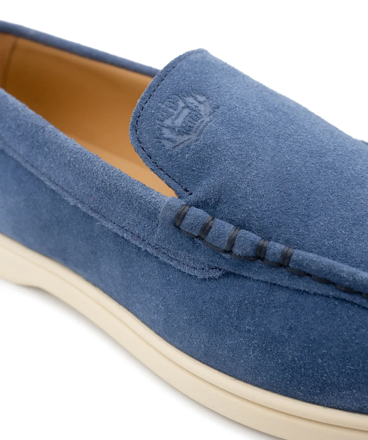 Anti Static Fabric Adaptive Flex Grooves Mocassin MONACO Daim Bleu