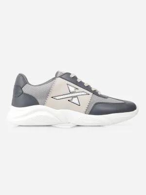 Men's Grey Beige Active X Sneakers IX7134 Full Coverage
