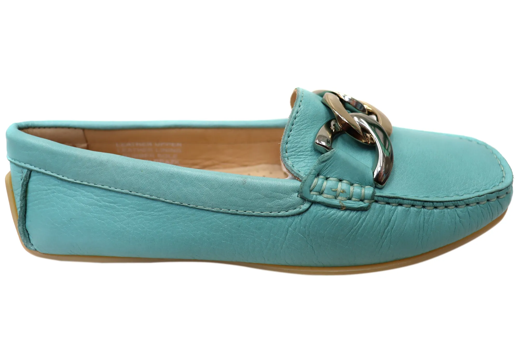 Trendy Wear Hot Weather Savelli Emile Womens Comfortable Leather Loafer Shoes Made In Brazil