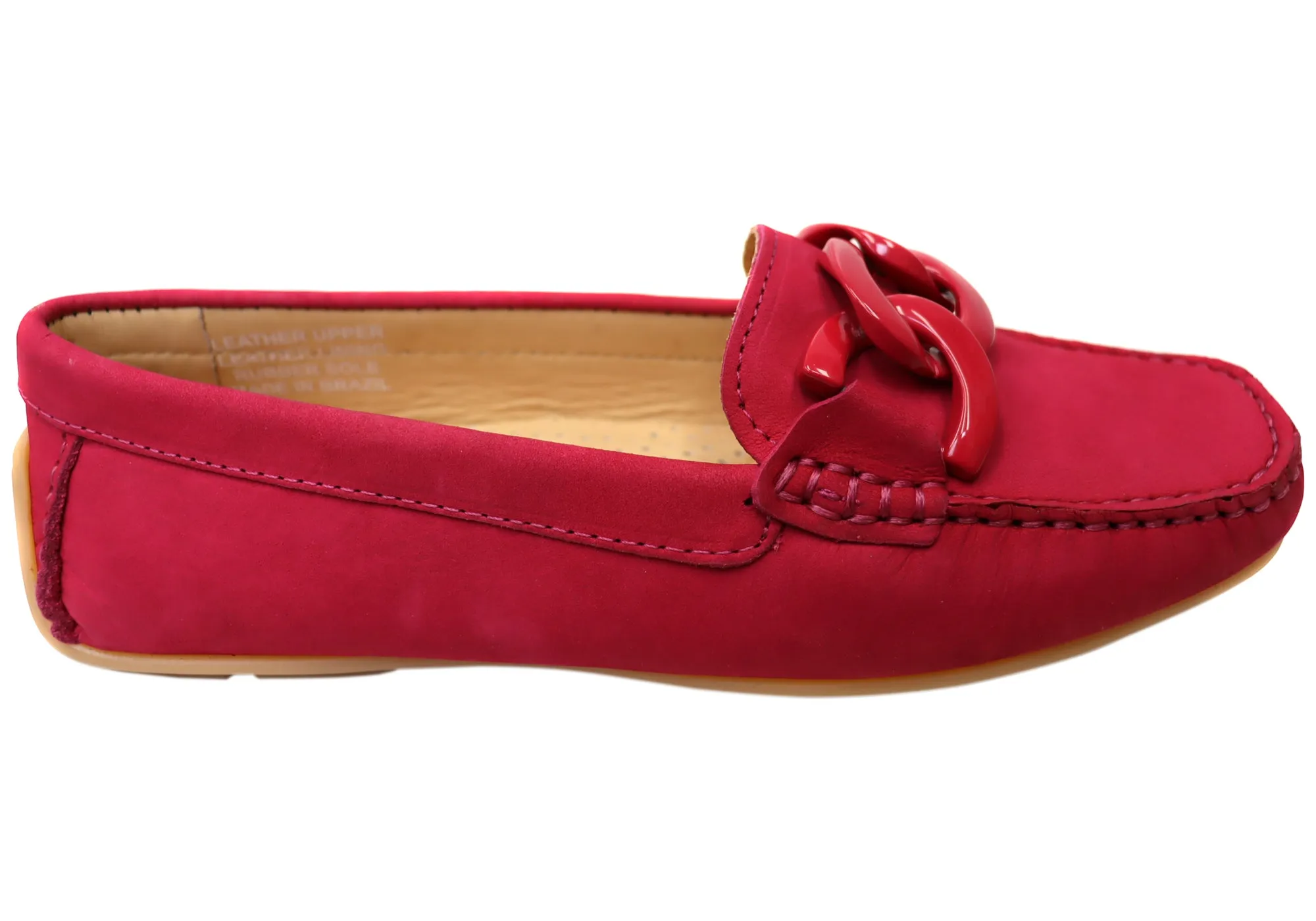 Comfy Layers Weekend Walks Savelli Emile Womens Comfortable Leather Loafer Shoes Made In Brazil