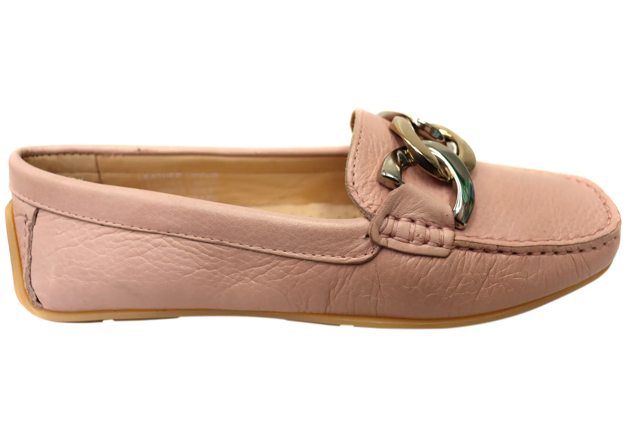 Savelli Emile Womens Comfortable Leather Loafer Shoes Made In Brazil Lake Jog