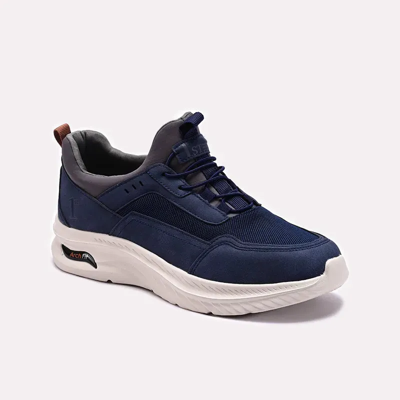 Blue Casual Sneakers Mens 0120604 Foot Fit Orthopedic friendly