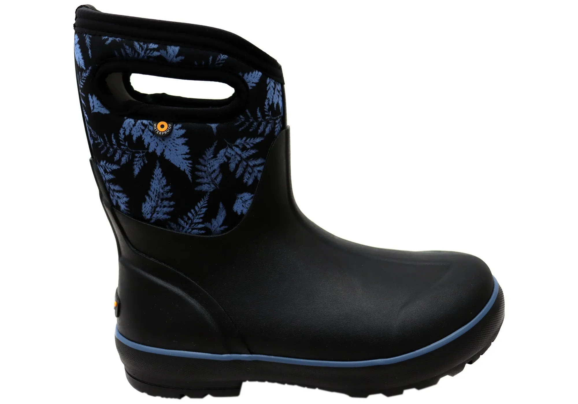 Bogs Womens Comfortable Classic Mid Ferns Waterproof Boots Clean Form