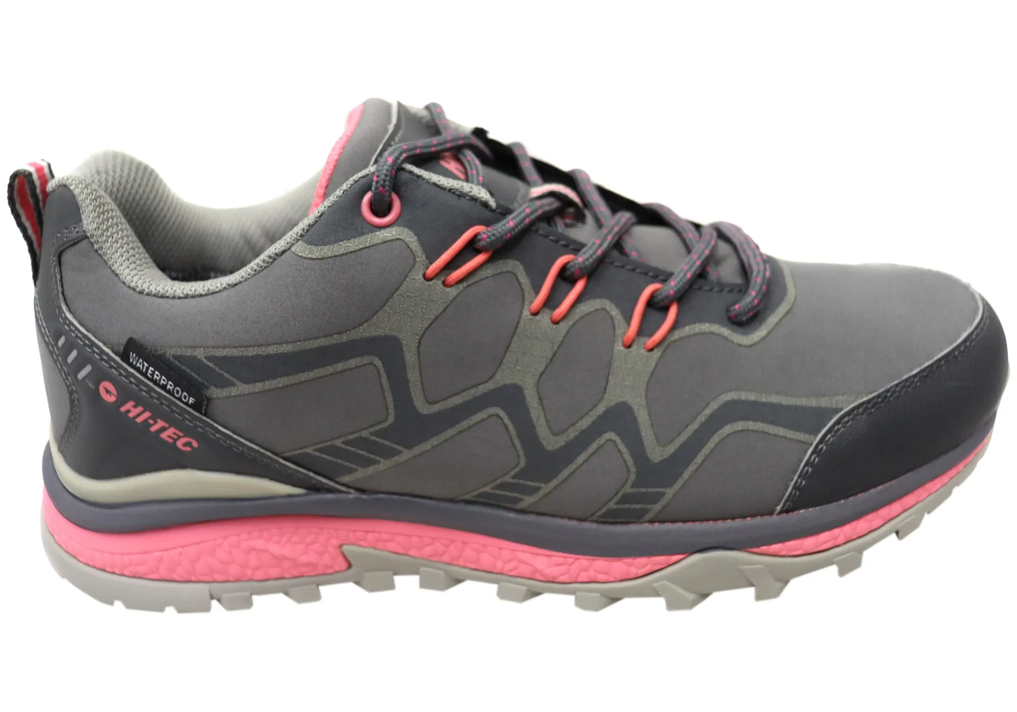 Memory Foam Day To Night Hi Tec Womens Stinger Waterproof Lace Up Walking Shoes