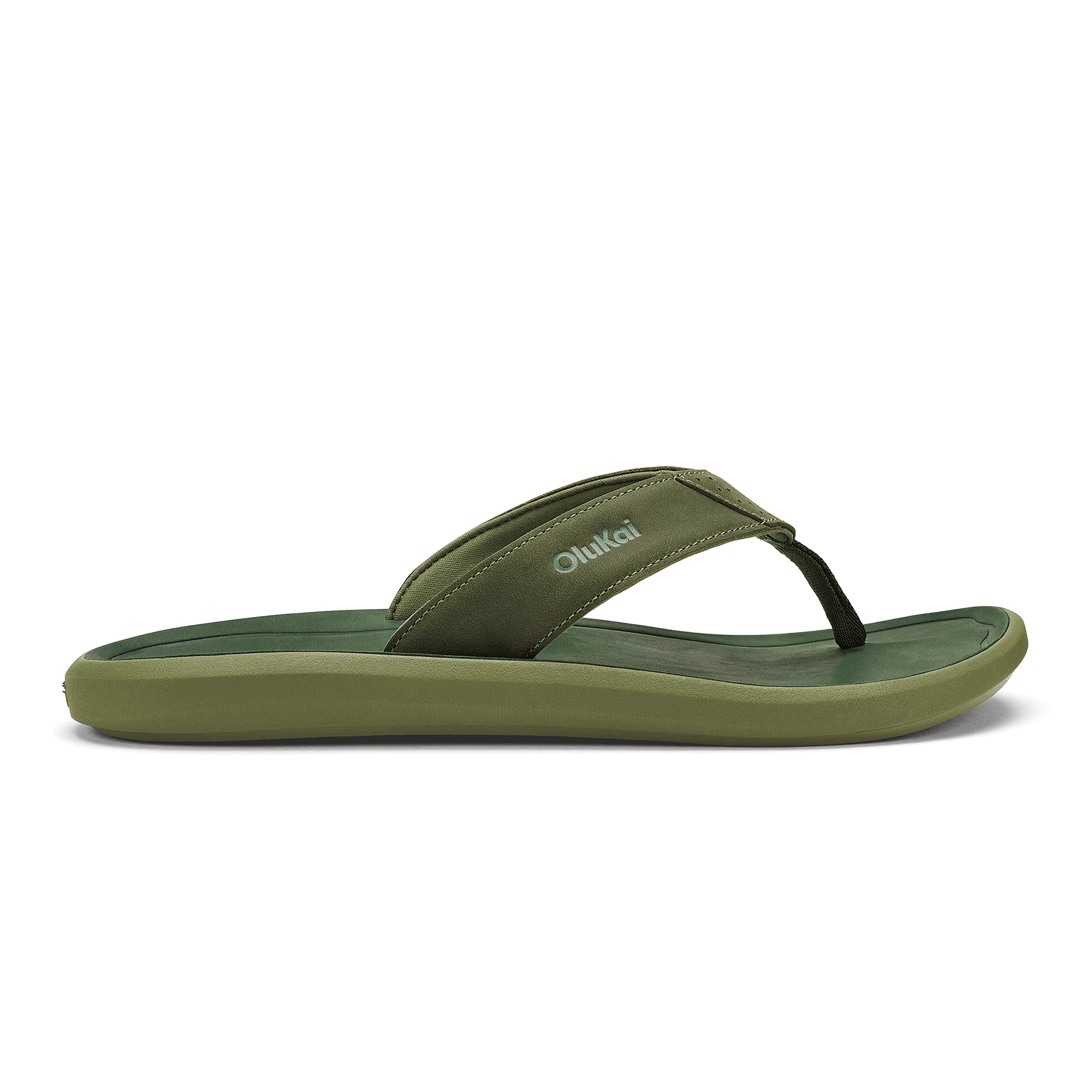 Pili - Desert Moss / Deep Green Summer Flip-flops Versatile Outdoor Style