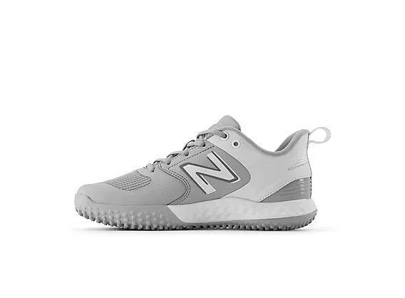 New Balance Women's VELO v3 Turf Softball Shoes - Grey with White - STVELOG3 Snow Ride Velvet Rich