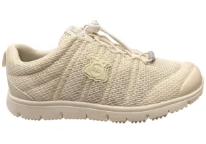 Smooth Surface Kroten Womens Travelwalker Monochrome Comfort Wide Fit Walking Shoes