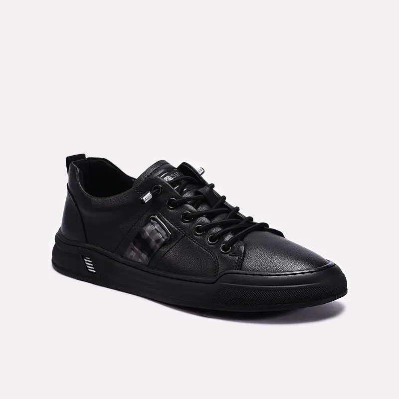 No Laces Black Sneakers Shoes 0120616