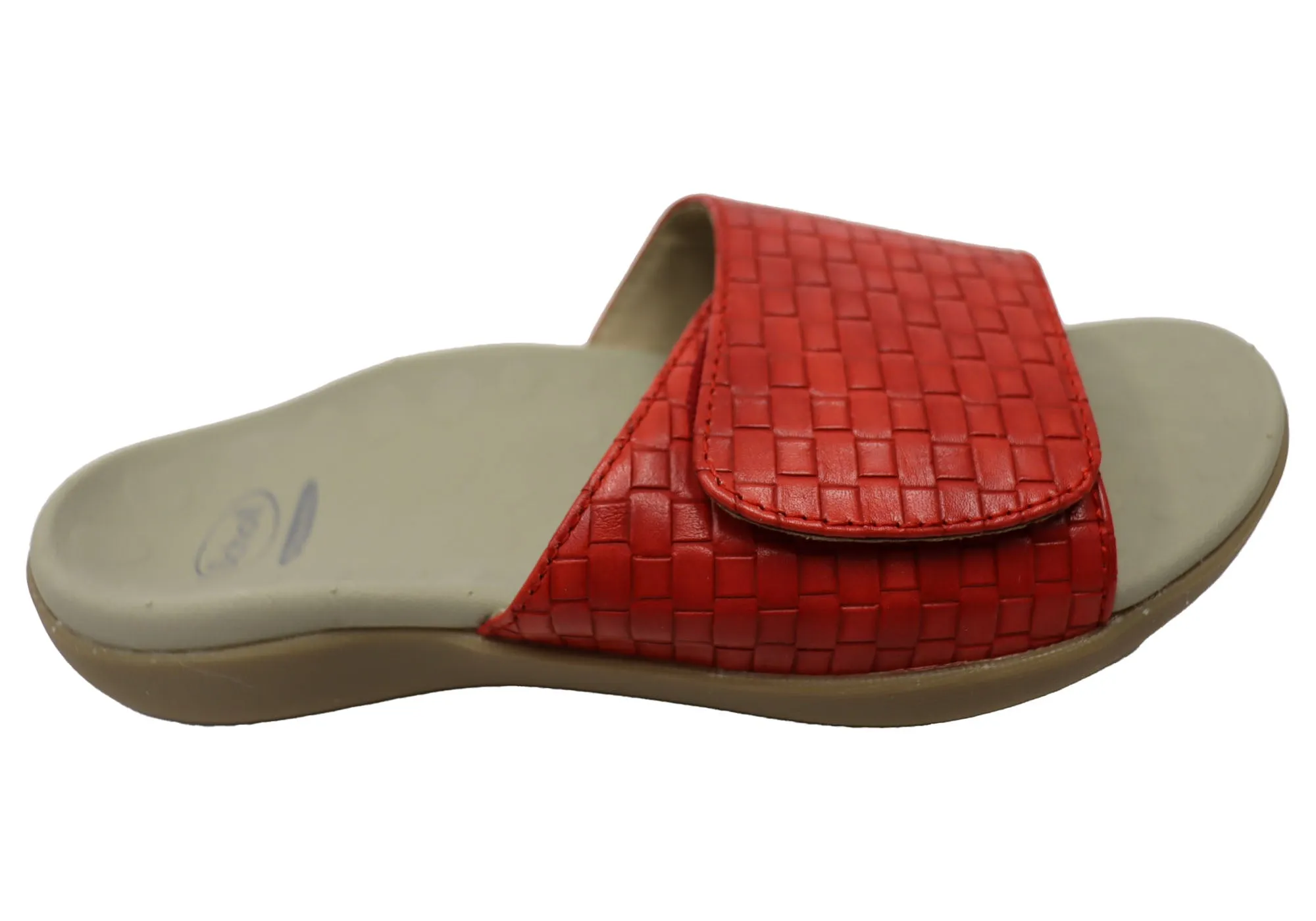 Scholl Orthaheel Samos II Womens Comfortable Supportive Slides Sandals Breathable Travel Sandals