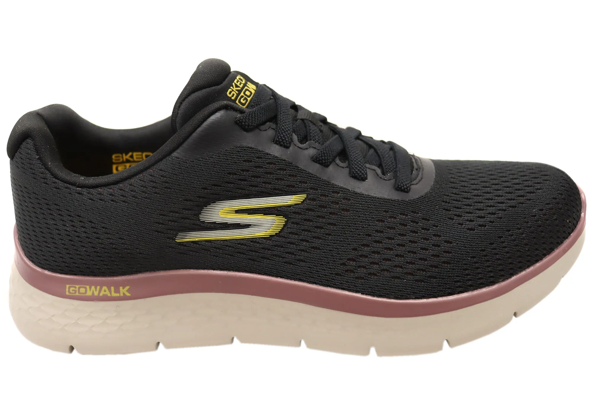 Bold Color Scheme Premium Technology Skechers Mens Gowalk Flex Brennen Comfort Slip On Shoes