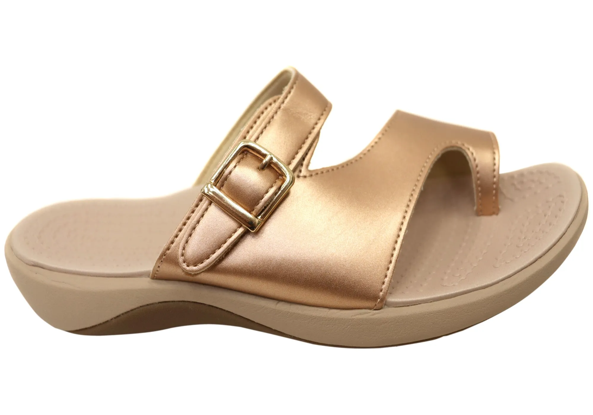 Footbed Padding Homyped Womens Niche Toe Ring Comfort Thongs Sandals
