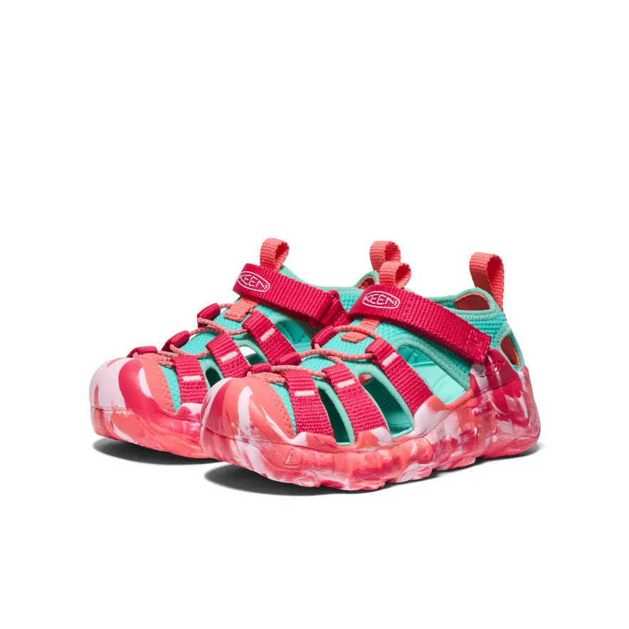Little Kids' Hyperport H2 Sandal  |  Raspberry/Pool Blue clean design Walk Out
