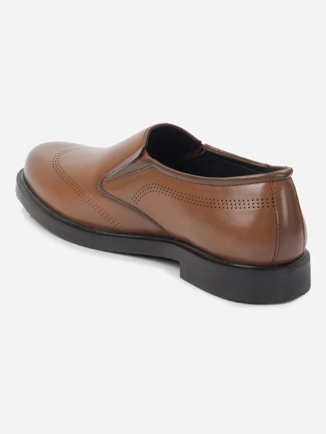 stage look Men's Brown Formal Slipon Shoes (IX1091)