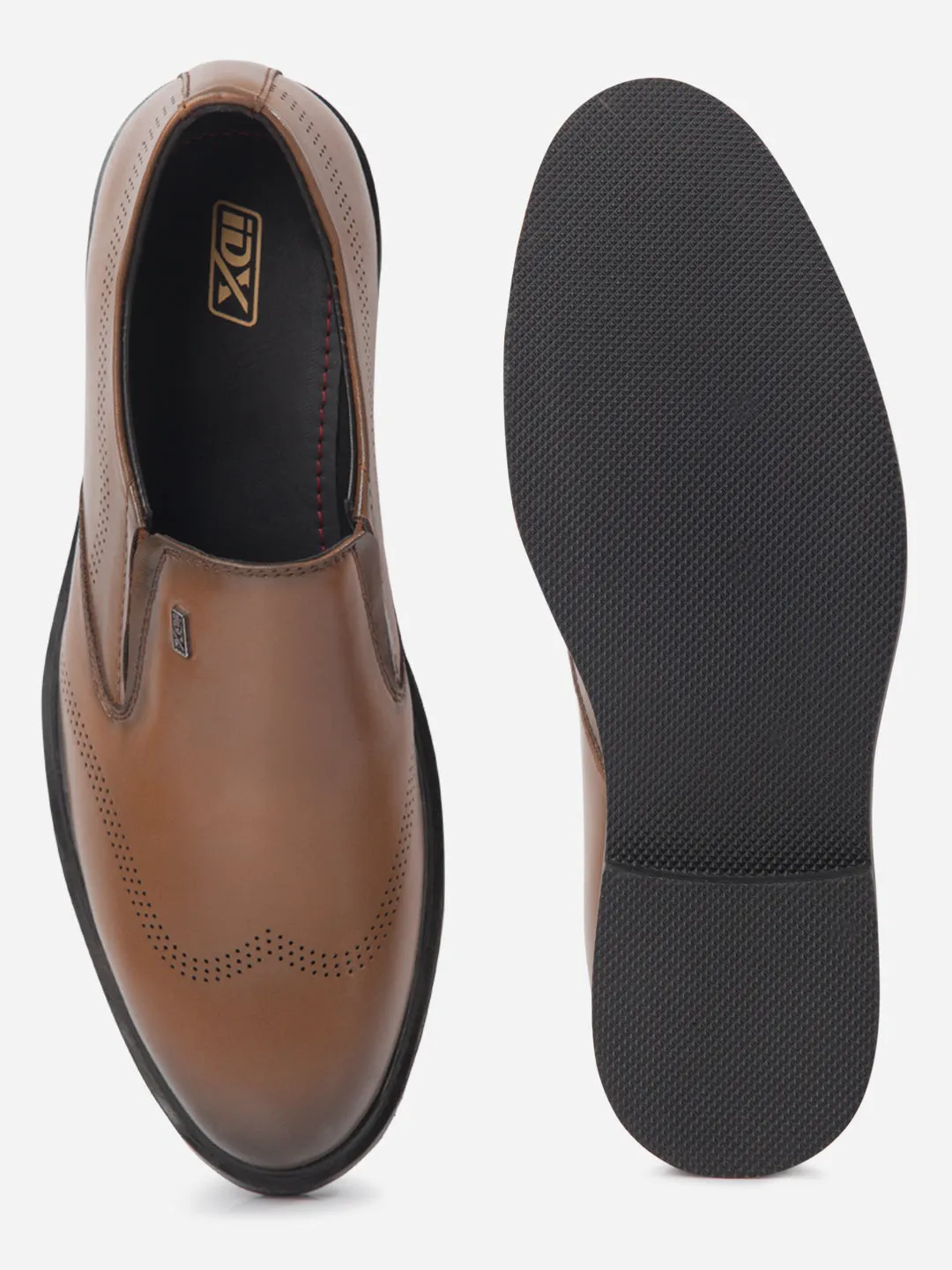 Men's Brown Formal Slipon Shoes (IX1091) Long Wear